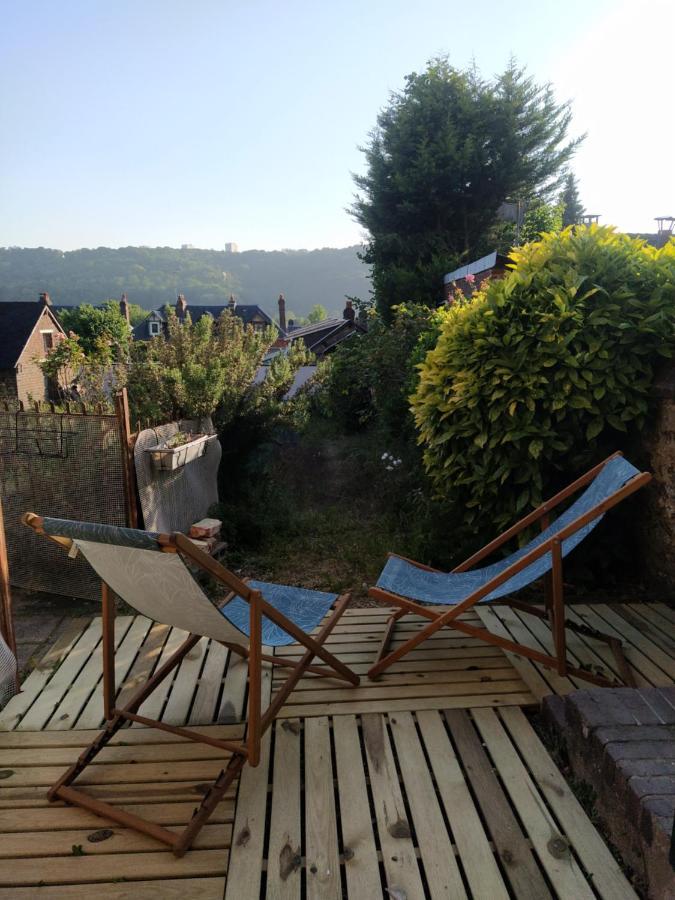 Апартаменты Le Nid Normand Avec Terrasse - Stationnement Facile Et Gratuit - 5 Min Seine Deville-les-Rouen Экстерьер фото
